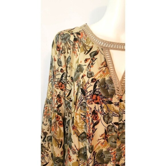 Umgee Mini Dress/Tunic Crochet Trimmed Neck - Size S - Picture 7 of 15